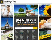 Tablet Screenshot of hqstockphotos.com
